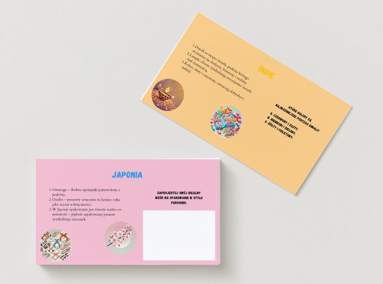 Tradycje obdarowywania w różnych kulturach (Japonia, Indie, Chiny, Afryka, Europa). Symbolika i przesądy. Ciekawostki. Quiz. Memory. Karta pracy.