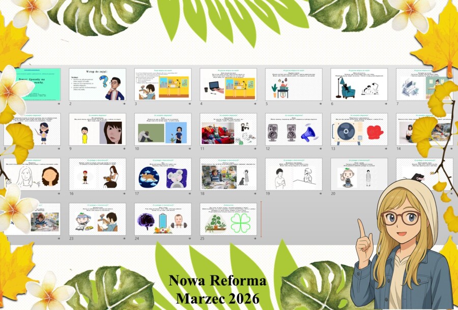 Prezentacja multimedialna w PowerPoint do edycji „Sposoby na skuteczną naukę.” wykonana na podstawie podręcznika „Przyroda” Nowa Era. Przyroda 4. Dział „Spotkanie z przyrodą”.