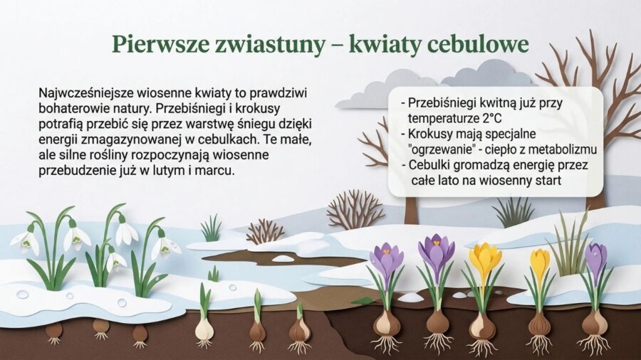 Wiosna - prezentacja, gazetka szkolna, materiały