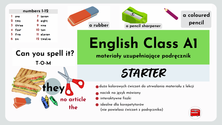 English Class A1, starter, materiały uzupełniające podręcznik
