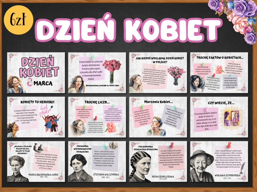 DZIEŃ KOBIET - gazetka edukacyjna