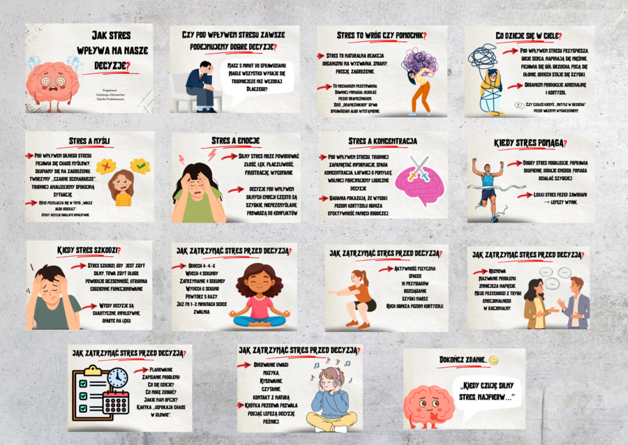 Jak stres wpływa na nasze decyzje? Prezentacja/ Edukacja zdrowotna