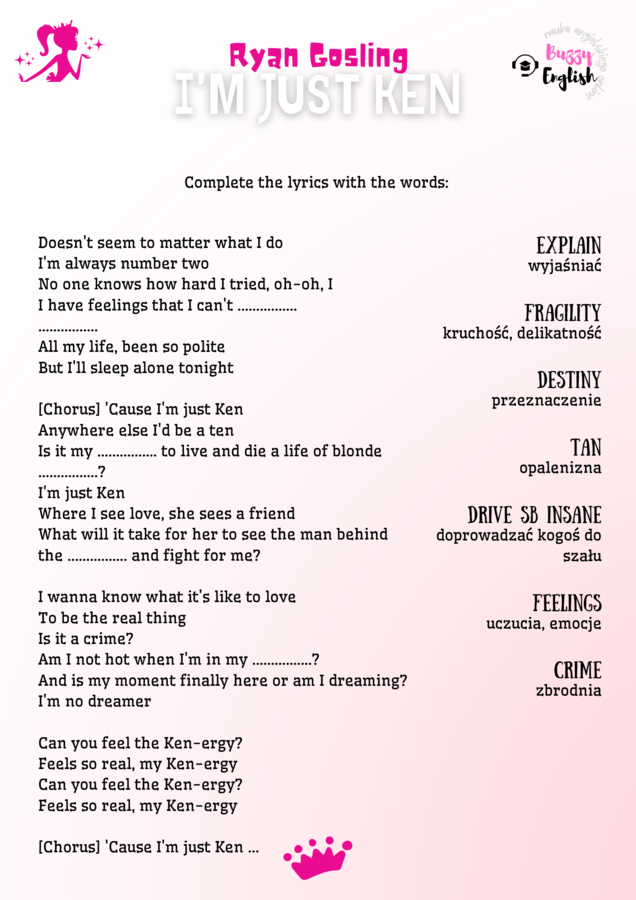 I'm just Ken - Ryan Gosling