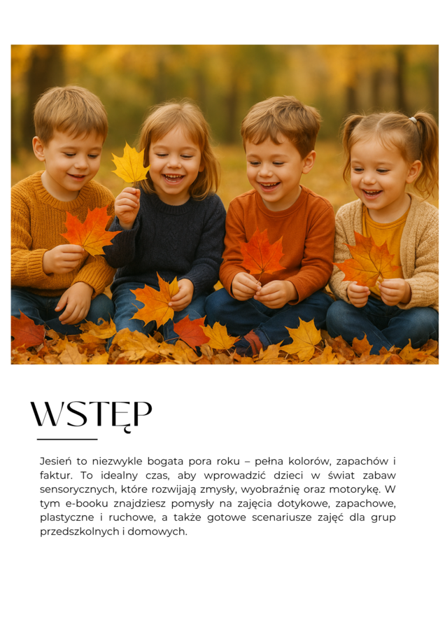 Jesienne zabawy sensoryczne- e book