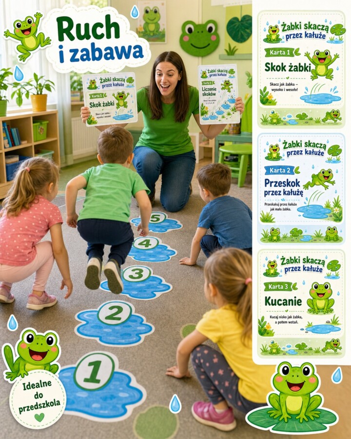 Żabki skaczą przez kałuże