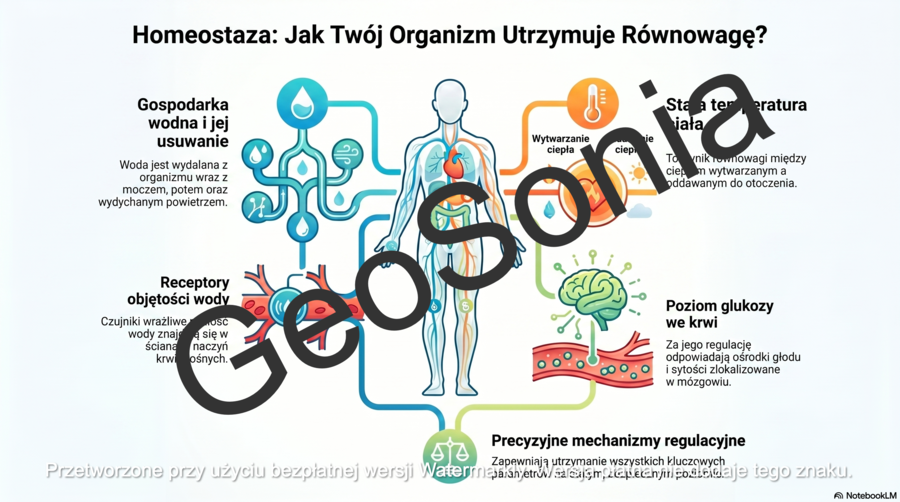 Choroba - zaburzenie homeostazy biologia klasa 7 sketchnotka