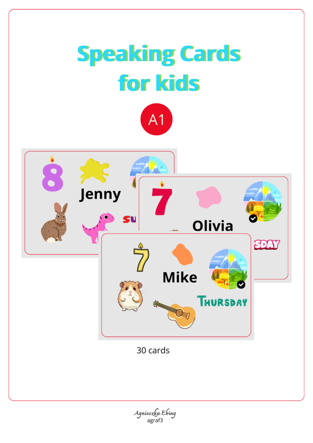 Speaking Cards For Kids