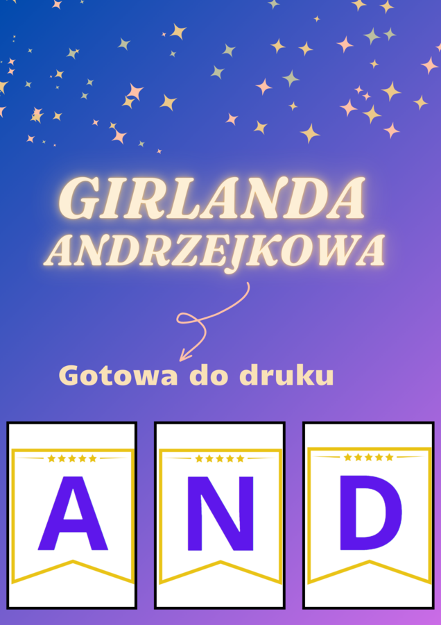 Girlanda do wycięcia – Andrzejki 🎉✨