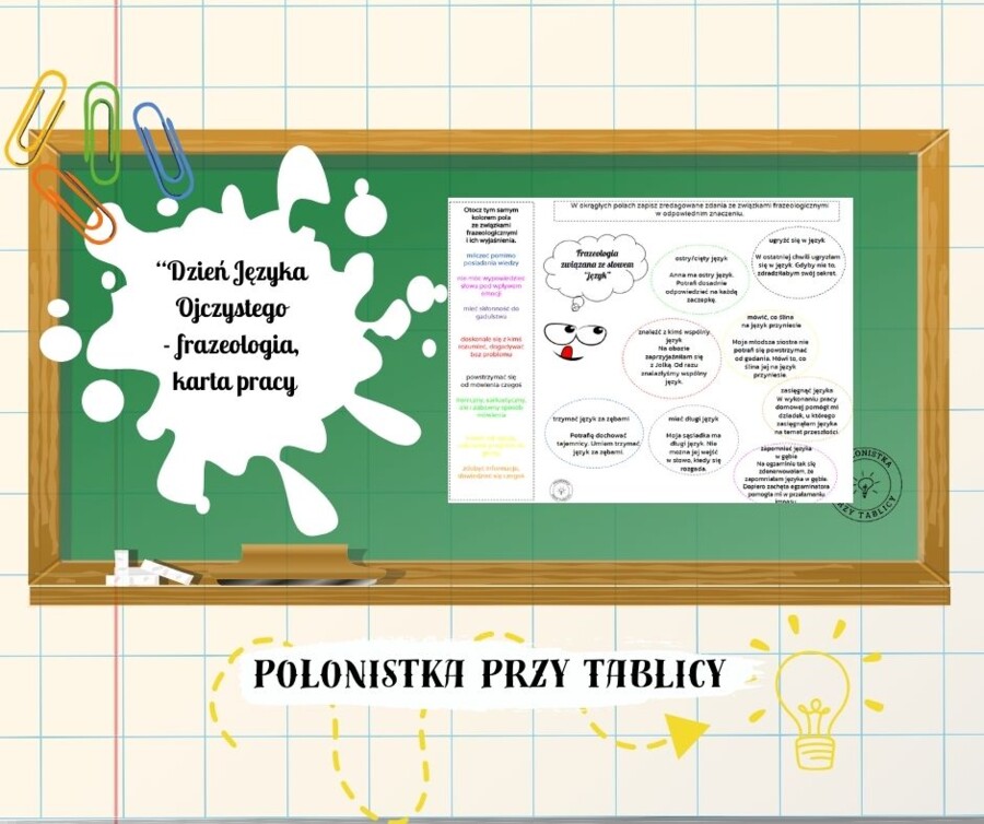 Język - frazeologiczmy - Dzień Języka Ojczystego