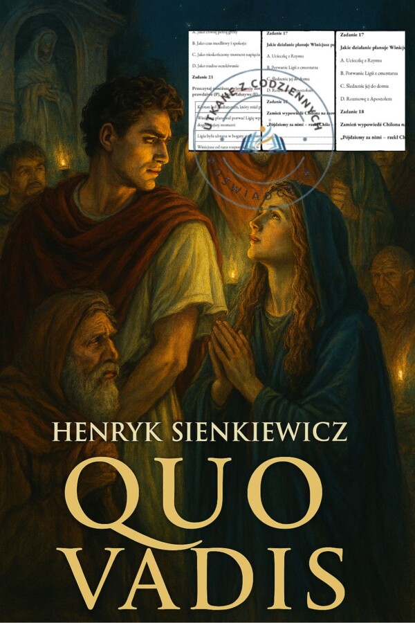 ,,Quo vadis"- czytanie ze zrozumieniem. Arkusz egzaminacyjny.