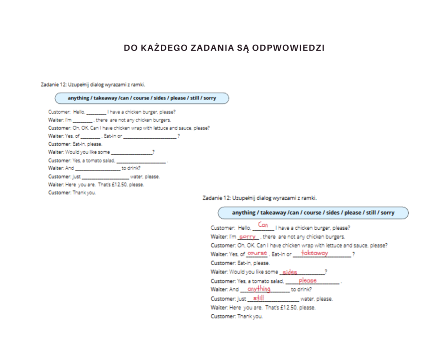 Together dla klasy 4 Unit 5 Dodatkowe materiały, Gramatyka, Słownictwo, Komunikacja, Karty pracy, ćwiczenia, zadania, nazwy produktów spożywczych, rzeczowniki policzalne i niepoliczalne, zamawianie posiłku w restauracji