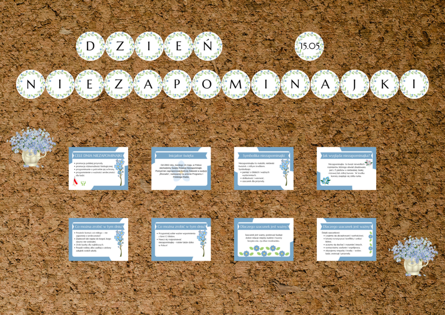 Gazetka - Dzień Niezapominajki - 15 maja
