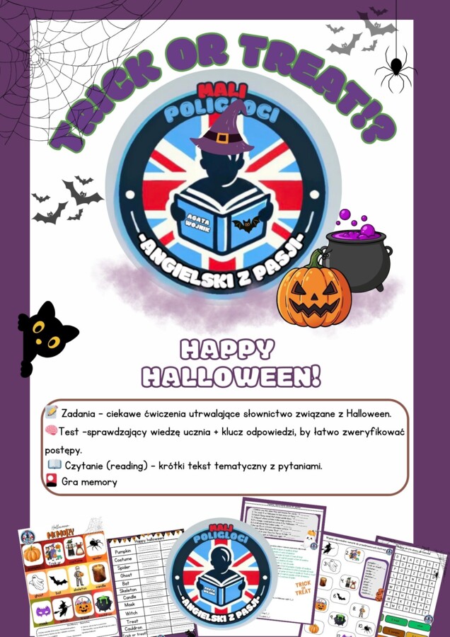 🎃Happy Halloween! – Angielski przez Zabawę