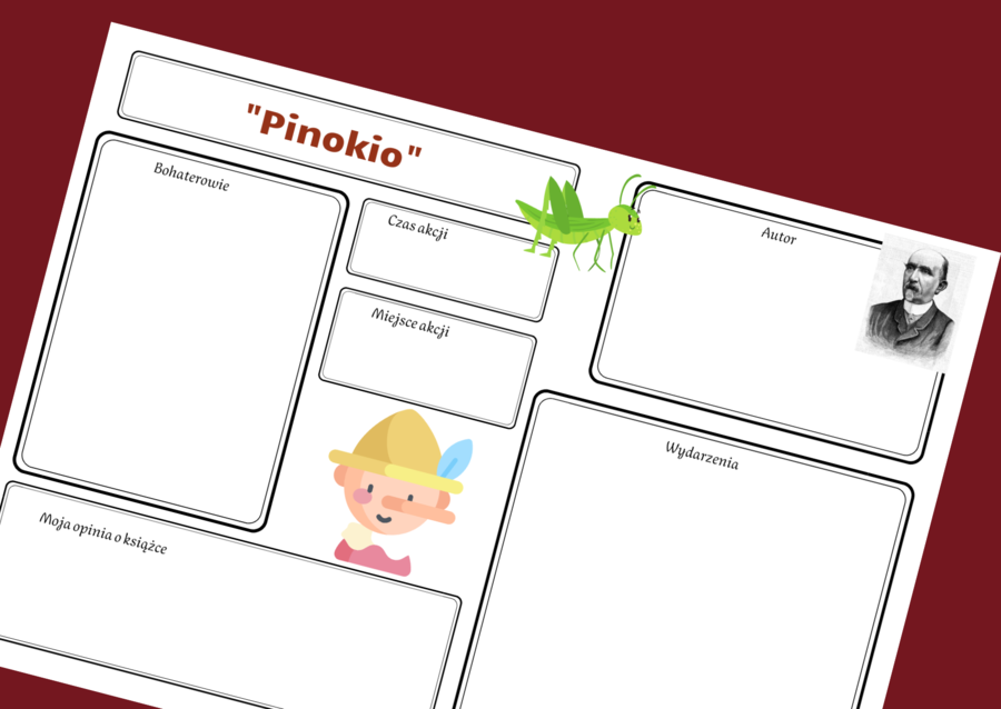 PINOKIO – karta pracy – świat przedstawiony