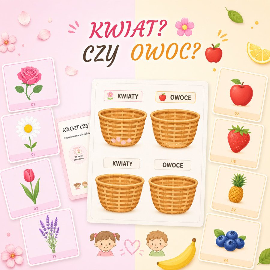 Kwiat czy owoc? – segregowanie obrazków