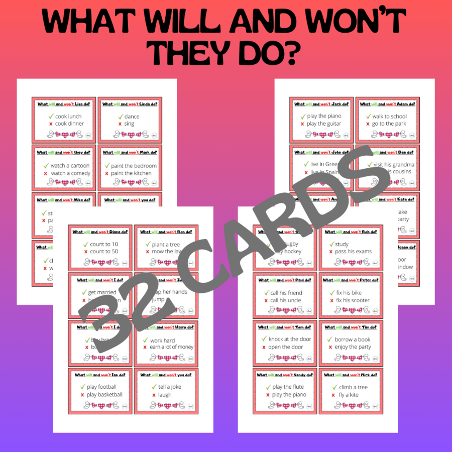 WHAT WILL AND WON’T THEY DO? CARDS