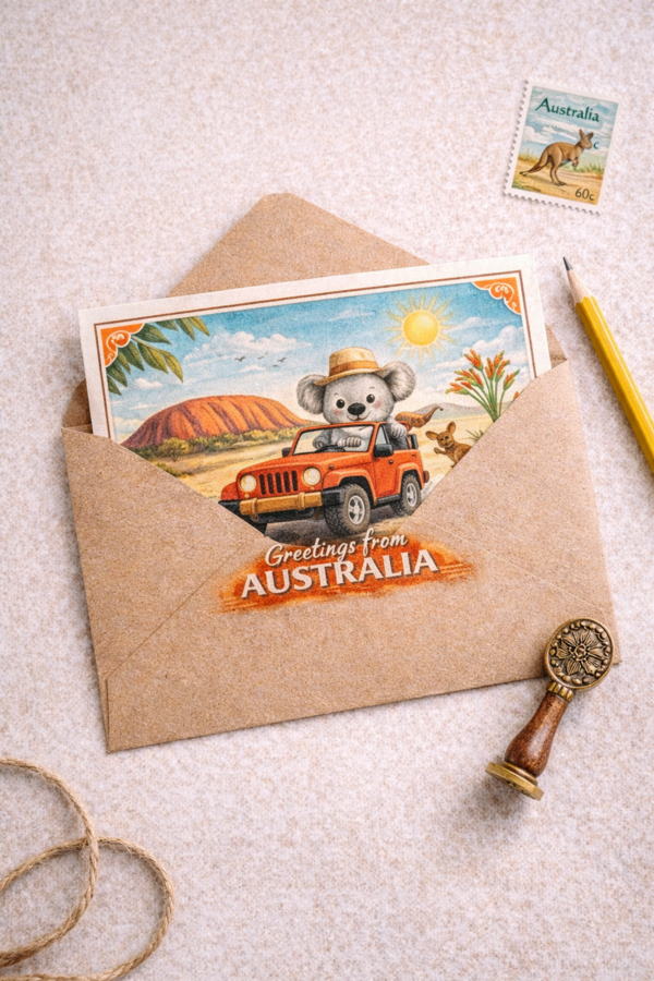 Poznajemy Australię. Pocztówka z Australii. Liczymy kangury. [KLASY 1-3]