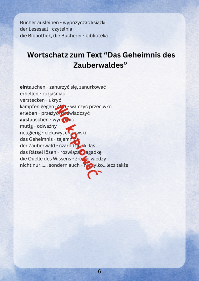 Liest du gern? Niemiecki, scenariusz i karty pracy, tekst, słownictwo, zadania, gramatyka, komplet