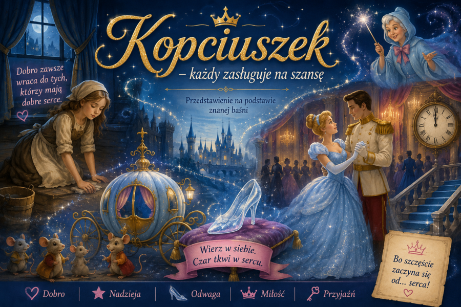 Scenariusz przedstawienia szkolnego na motywach "Kopciuszka"