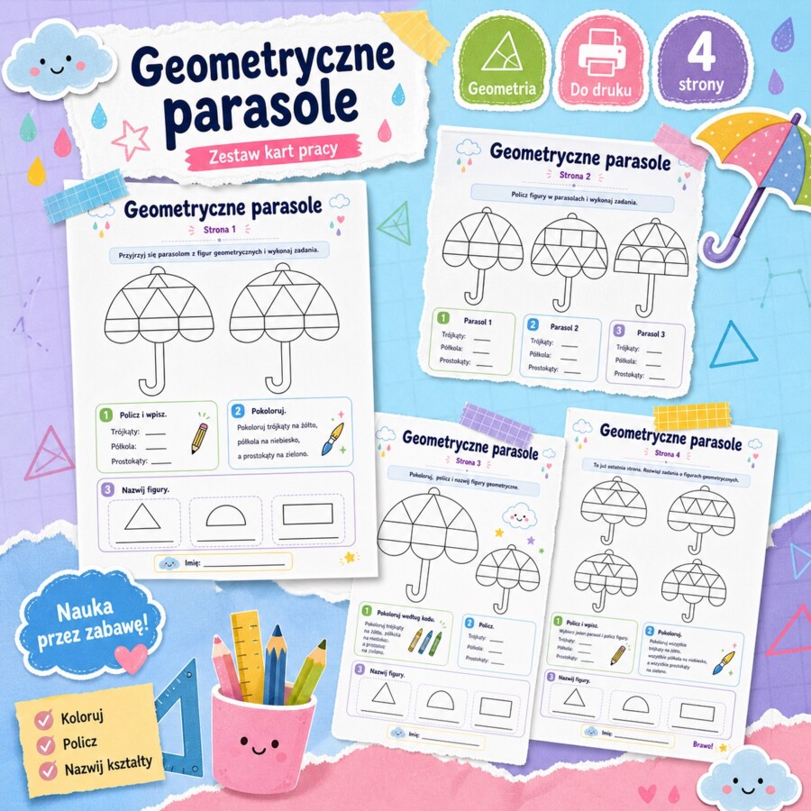 Geometryczne parasole