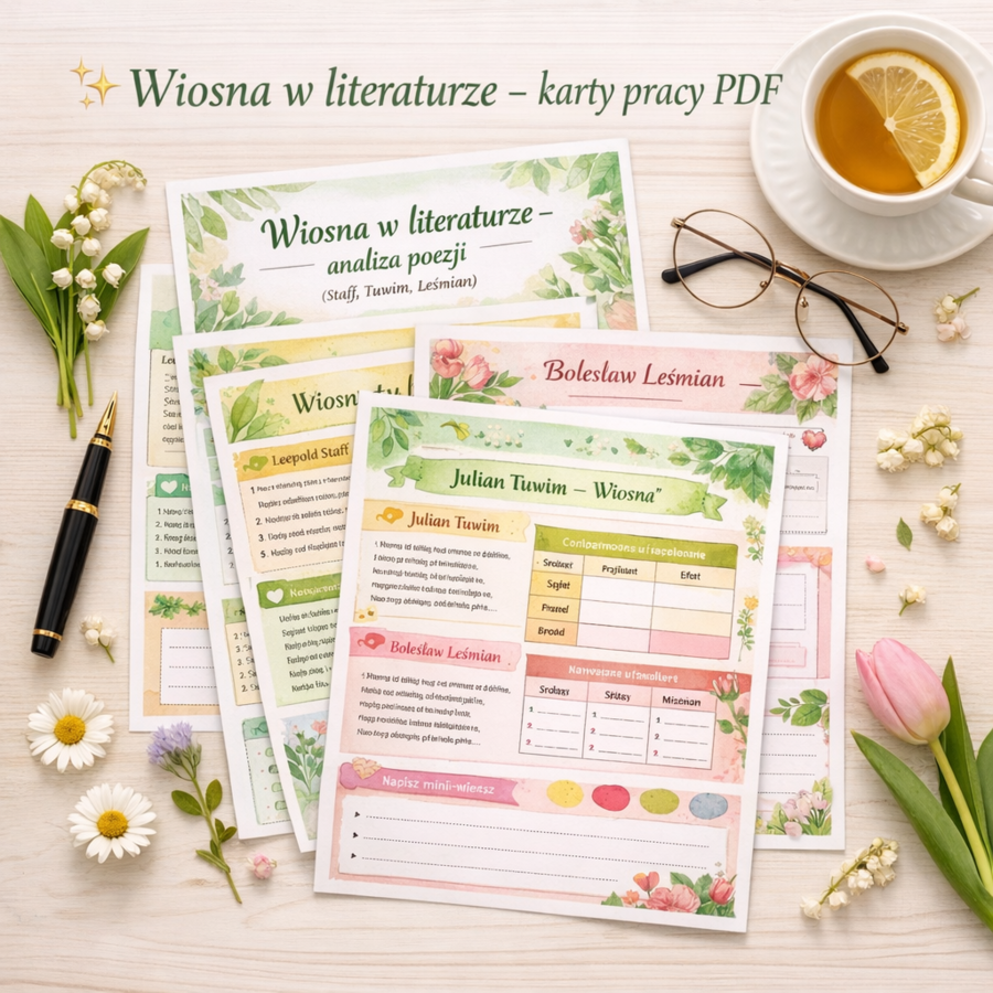 Wiosna w literaturze – analiza poezji (Staff, Tuwim, Leśmian)