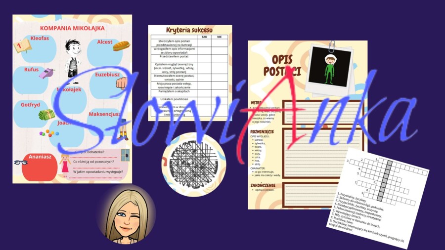 Zestaw materiałów dydaktycznych do omówienia lektury “Mikołajek” + PREZENTACJA GRATIS