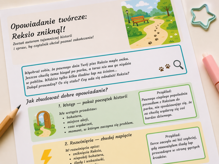 Opowiadanie twórcze: Reksio zniknął