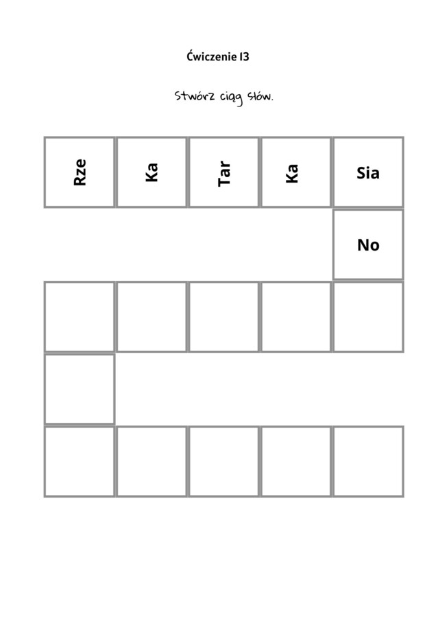 Karty pracy dla 9-11 latka. Pamięć i koncentracja uwagi.