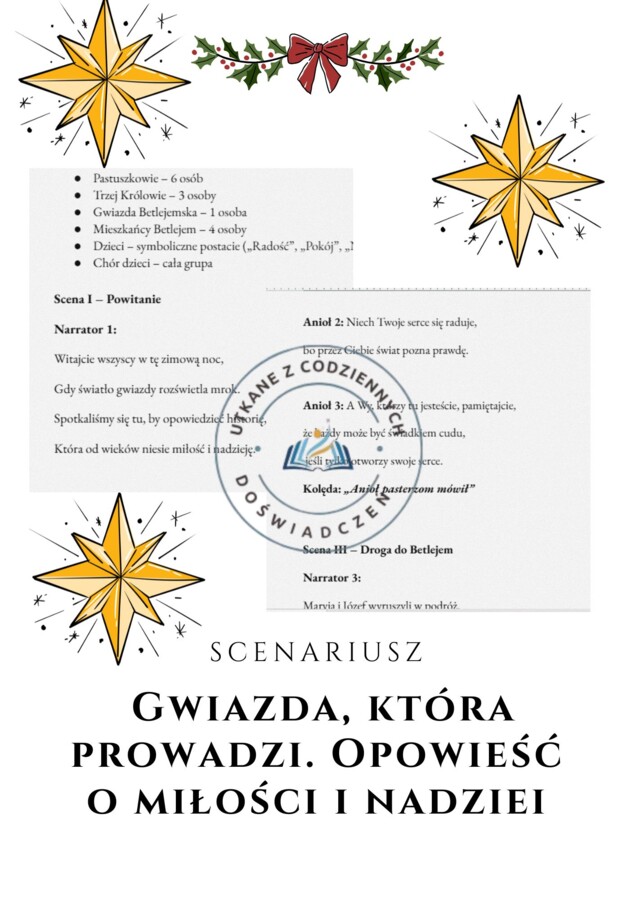 Scenariusz jasełek „Gwiazda, która prowadzi. Opowieść o miłości i nadziei”