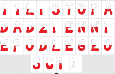 Napis - DZIEŃ NIEPODLEGŁOŚCI