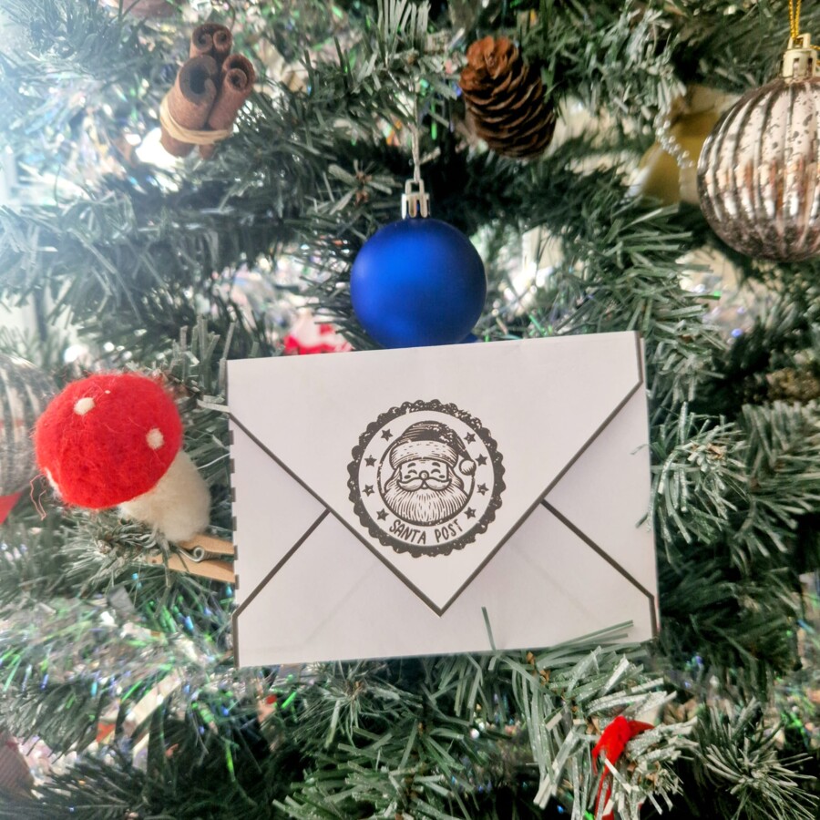 List od Mikołaja + koperta + ślady Mikołaja, Renifera i Elfa/ Mikołajki/ Wigilia