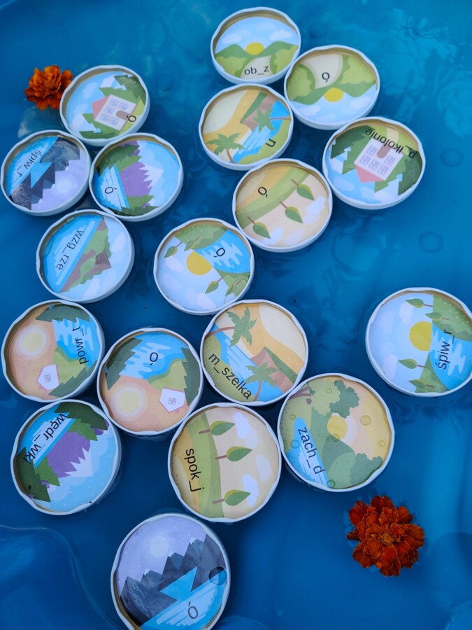 Memory ortografia "ó", "u" - wakacje