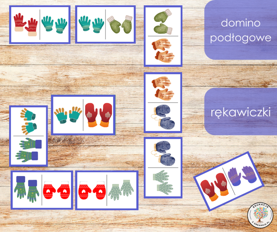 Domino podłogowe - rękawiczki