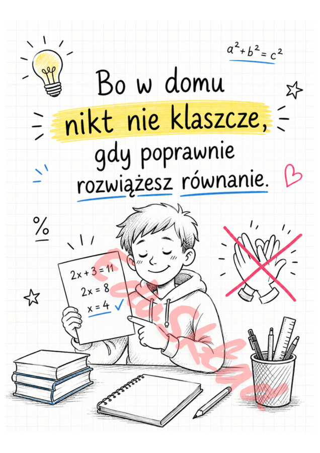 📚 Dlaczego warto chodzić do szkoły? – gazetka szkolna w wersji rysunkowej