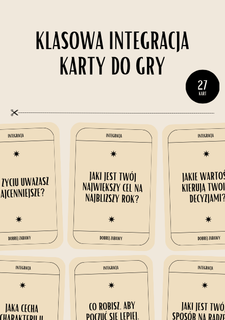 Klasowa Integracja: Gra Karciana na Godzinę Wychowawczą i TUS