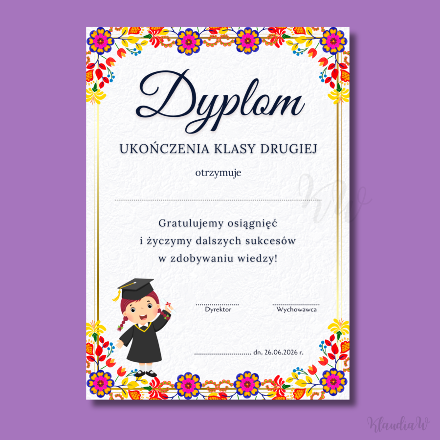 Dyplomy - klasa 2