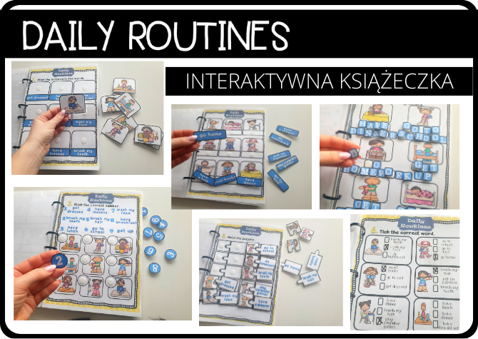 DAILY ROUTINES - INTERAKTYWNA KSIĄŻECZKA