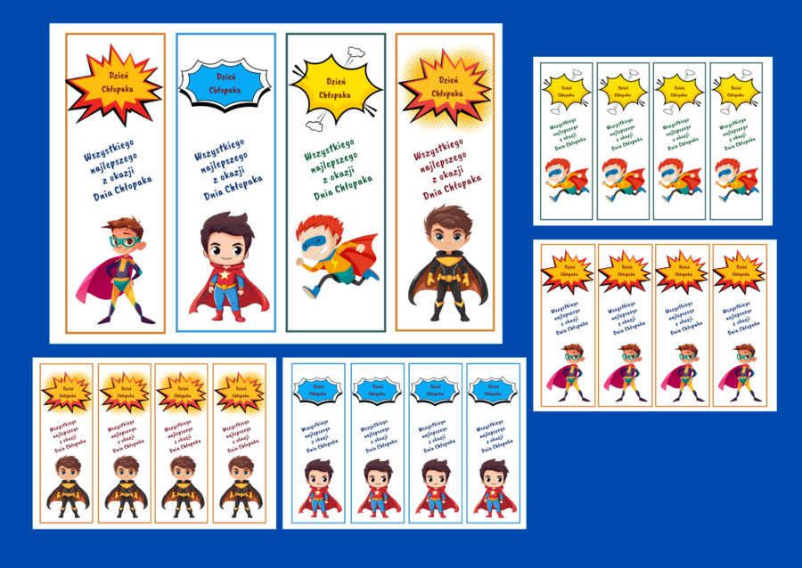 DZIEŃ CHŁOPAKA - zakładki do książek – zakładka – wersja 1