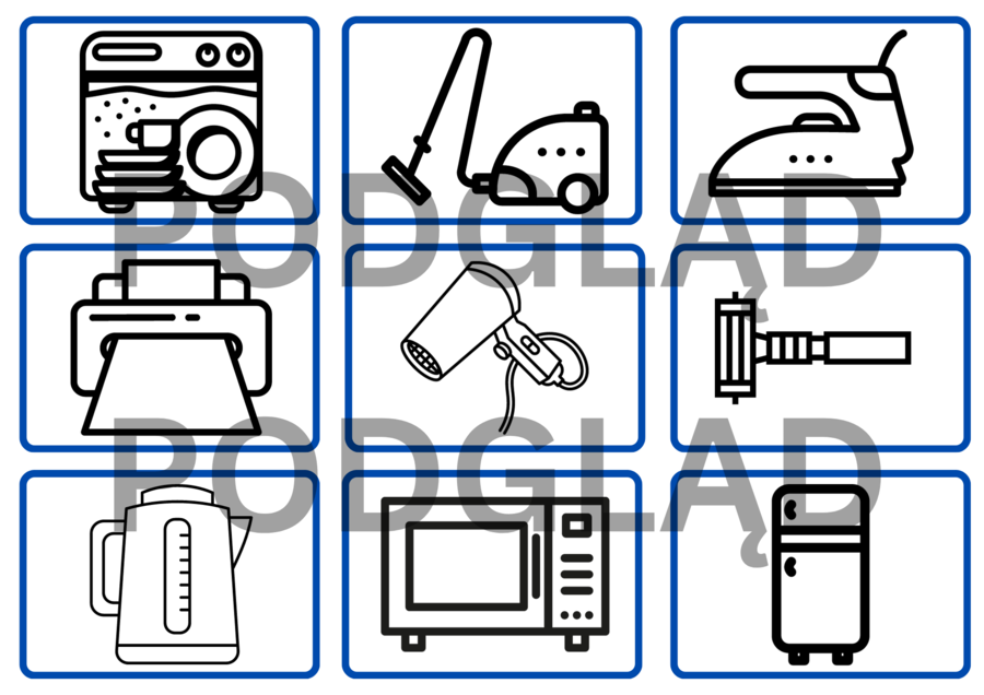 Gra memory sprzęty domowe