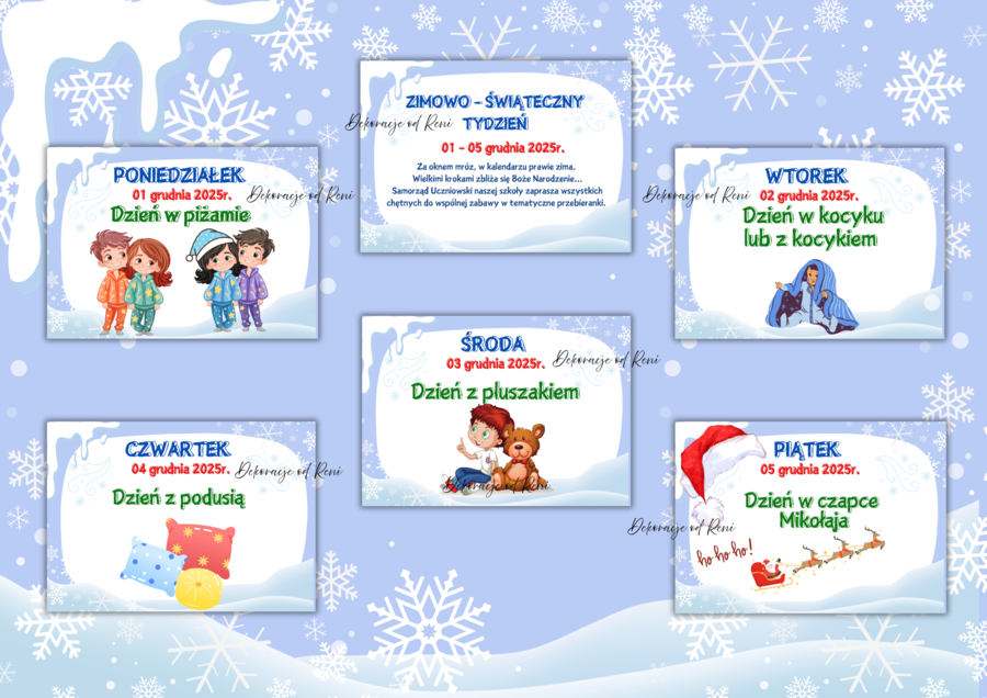 Zimowo - Świąteczny Tydzień wersja 2