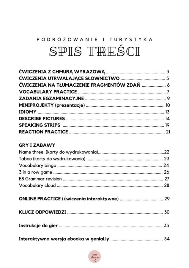 Egzamin Ósmoklasisty PODRÓŻOWANIE I TURYSTYKA dział 7