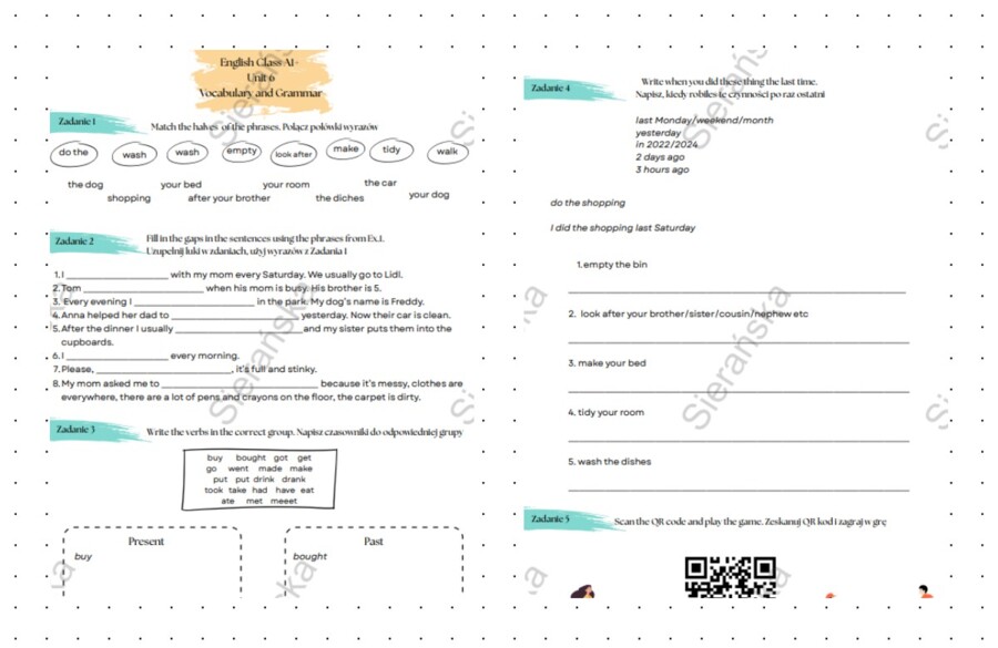 English Class A1+ Unit 6 (Lessons 3,5)