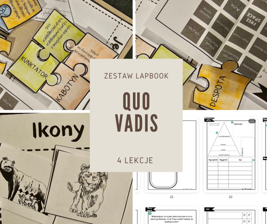 Lapbook "Quo vadis" - na 4 godziny lekcyjne!