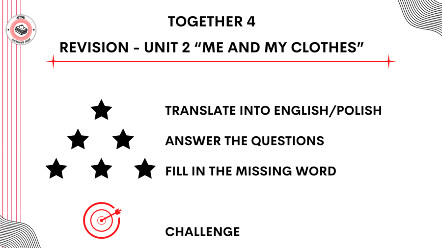 Together 4 - Revision game Unit 2 - materiały utrwalające