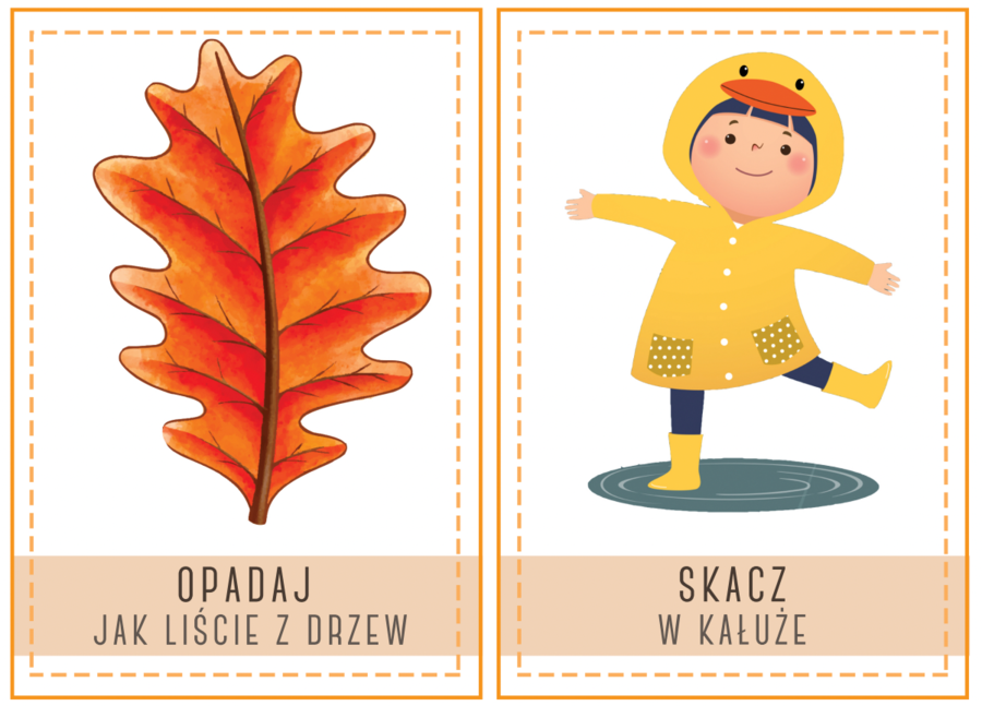 Jesienne karty ruchowe