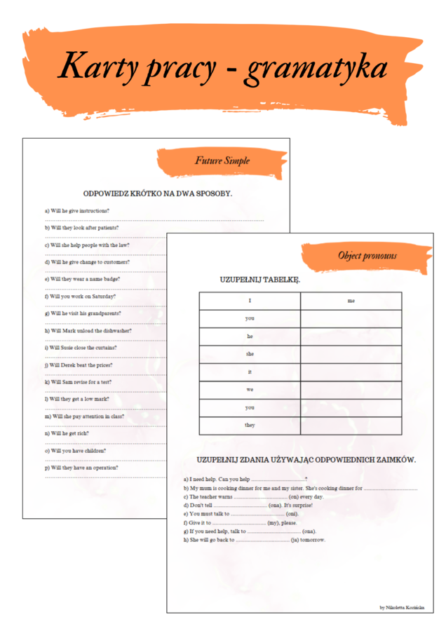BRAINY 6 UNIT 3 KARTY PRACY GRAMATYKA + MAIL