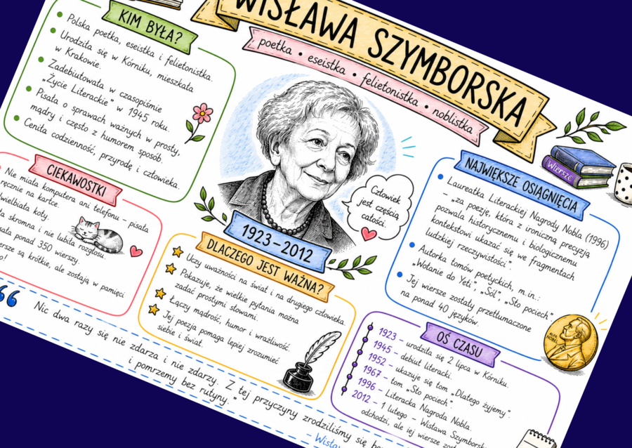 🌹WISŁAWA SZYMBORSKA - sketchnotka