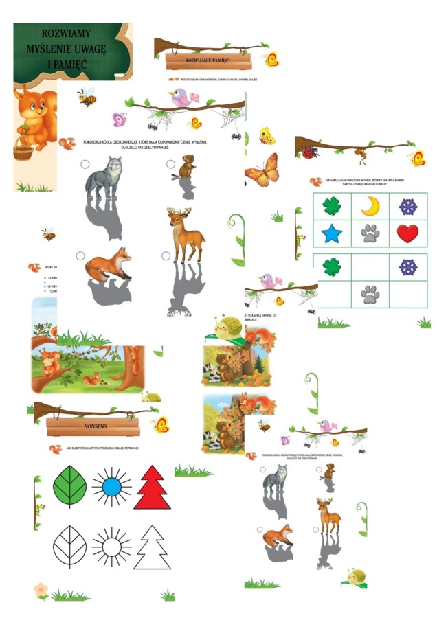 ROZWIJAMY MYŚLENIĘ UWAGĘ I PAMIĘĆ