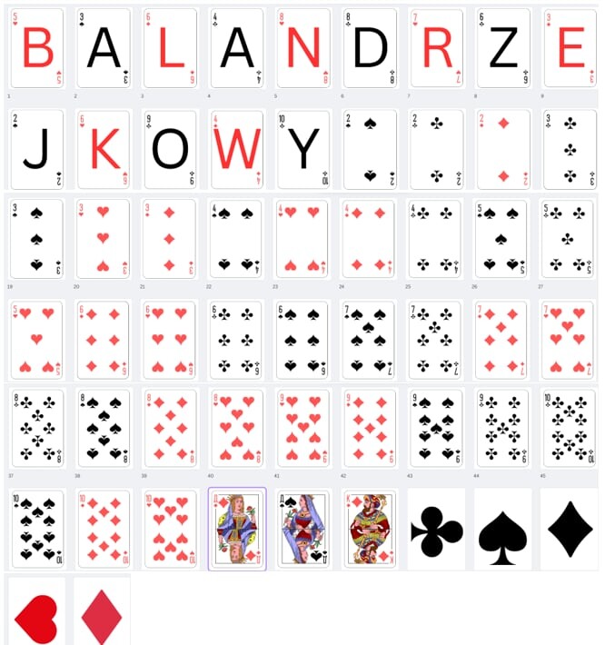 Bal Andrzejkowy- napis, grilanda