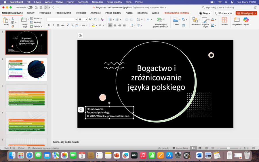 Bogactwo i zróżnicowanie języka - krótkie omówienie działu dla klas 7-8 i szkoły średniej